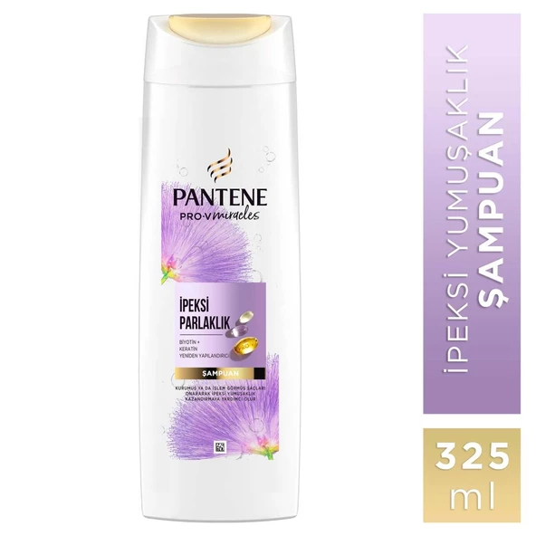 Pantene PRO-V MIRACLES İpeksi Parlaklık Şampuan İşlem Görmüş Saçlar için 325ML