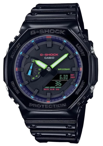 Casio G-Shock Ga-2100Rgb-1Adr Erkek Kol Saati