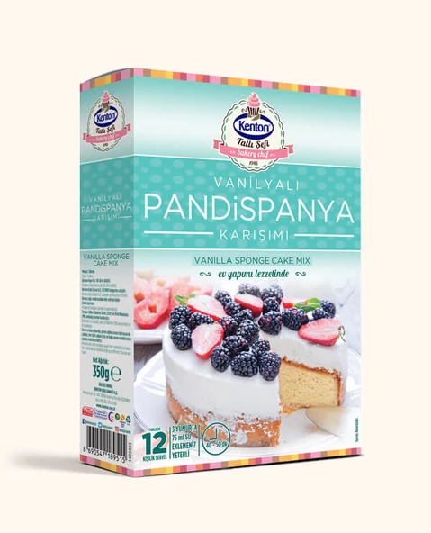 Kenton Tatlı Şefi Vanilyalı Pandispanya Karışım 350 g