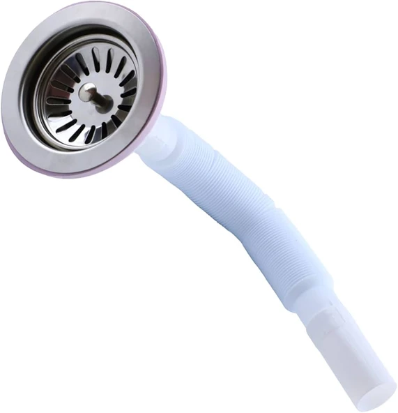 WUVERA Çöpmak Lavabo Sifonu Geniş Ağızlı Lavabo Gider Borusu - 3