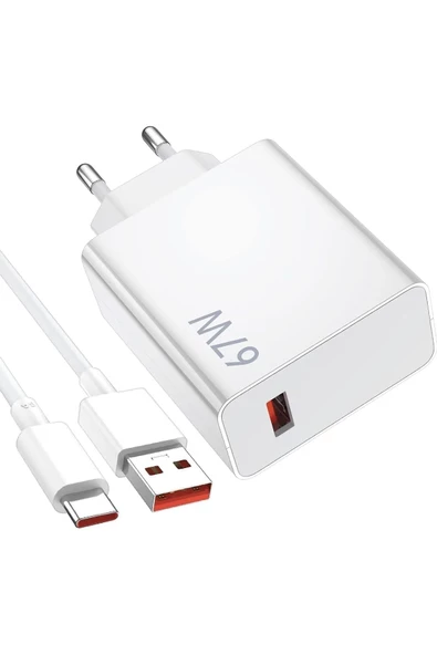 67W Hızlı Şarj Xiaomi Redmi Samsung Uyumlu 67w Turbo Hızlı Şarj Cihazı 67watt Şarj Seti