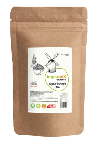 Mix Glutensiz Un (siyah Pirinçli) 1000 G