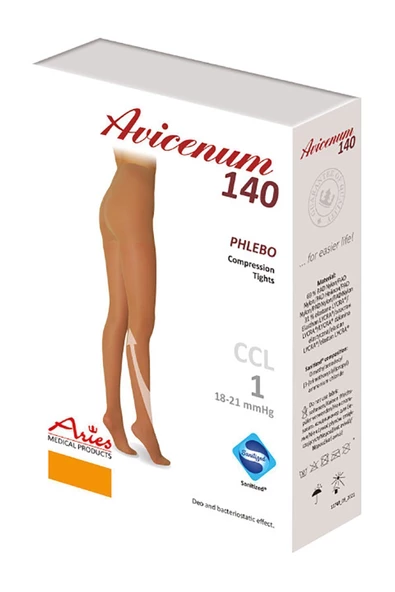 AVİCENUM CCL1 PHELEBO 140 AT, LONG Düşük Basınç Külotlu Çorabı, M - Beden