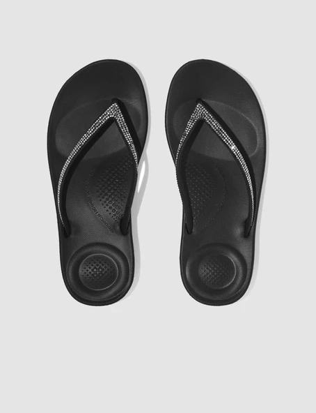 FitFlop IQUSHION SPARKLE R08 Siyah Kadın Parmak Arası Terlik - 2