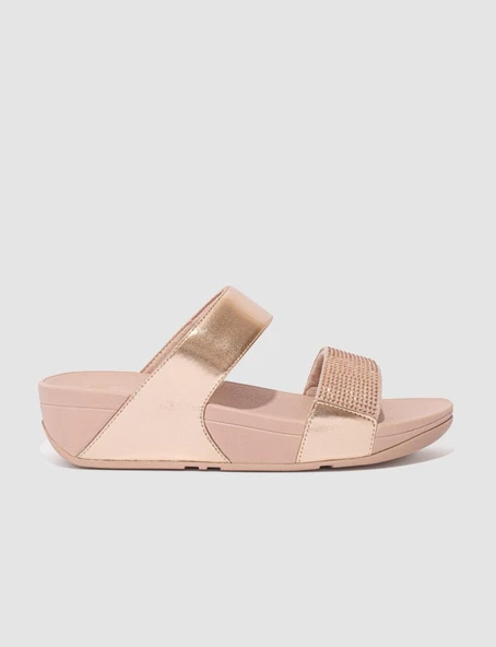 FitFlop LULU CRYSTAL EMBELLISHED EC4 Rose Gold Kadın Terlik