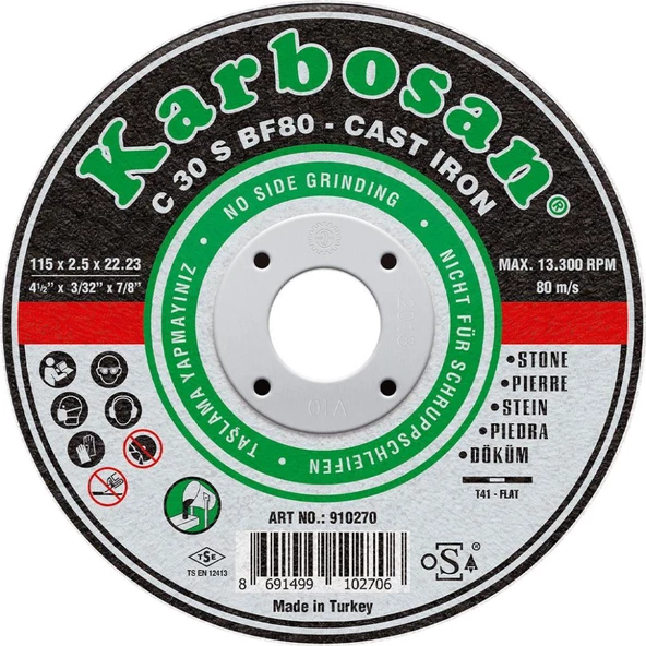 Karbosan Mermer Kesme Diski   115mm