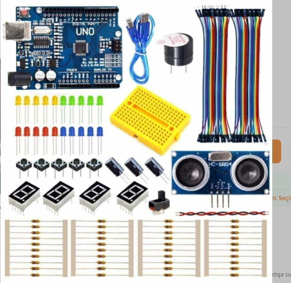 Arduino Uno Başlangıç Seti - 100 Parça