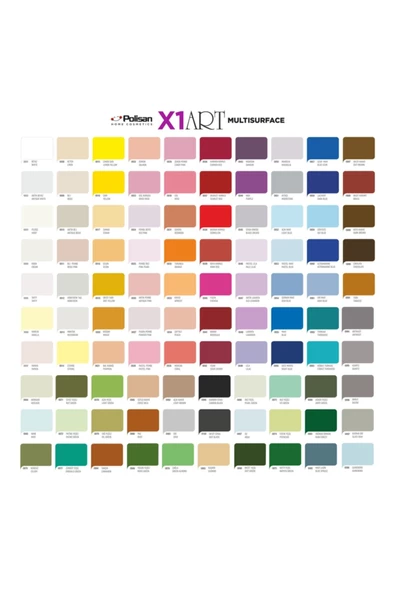 Polisan X1art Multisurface Hobi Boyası 120ml - 0093 Gri - 8