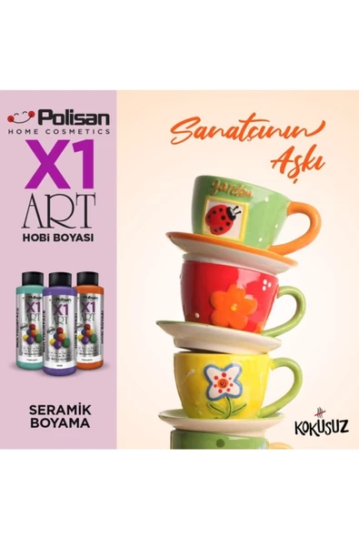 Polisan X1art Multisurface Hobi Boyası 120ml - Patine Yeşili - 7