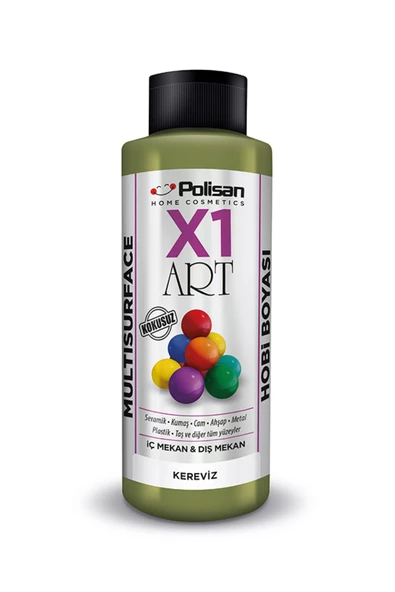 Polisan X1art Multisurface Hobi Boyası 120 ml Kereviz