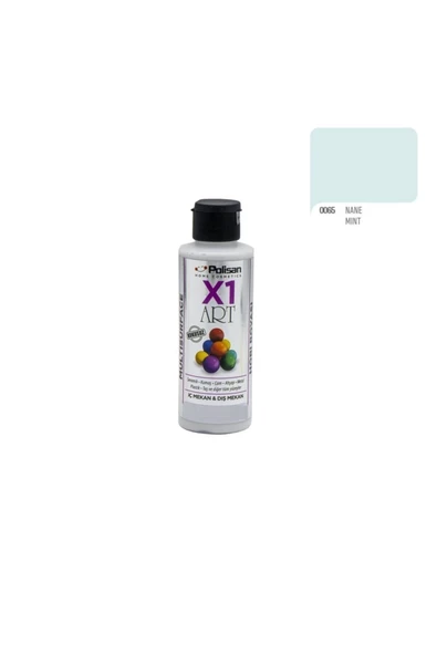 Polisan X1art Multisurface Hobi Boyası 120ml - 0065 Nane