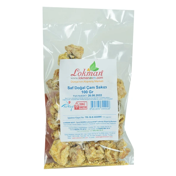 LokmanAVM Çam Sakızı Doğal 100 Gr Paket - Resim 2