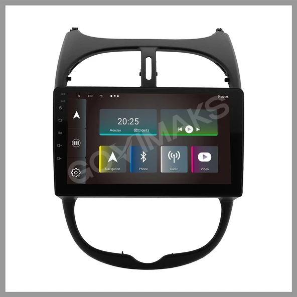 PEUGEOT 206 1999-2010 UYUMLU 6 GB RAM 128 GB HAFIZA ANDROID MULTIMEDIA - Resim 8