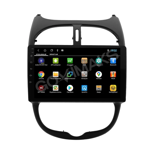 PEUGEOT 206 1999-2010 UYUMLU 2 GB RAM 32 GB HAFIZA ANDROID MULTIMEDIA - Resim 3
