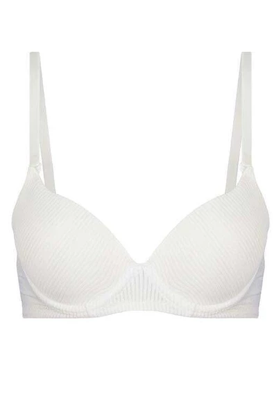 Fitilli Destekli Sütyen - Ekru - 3