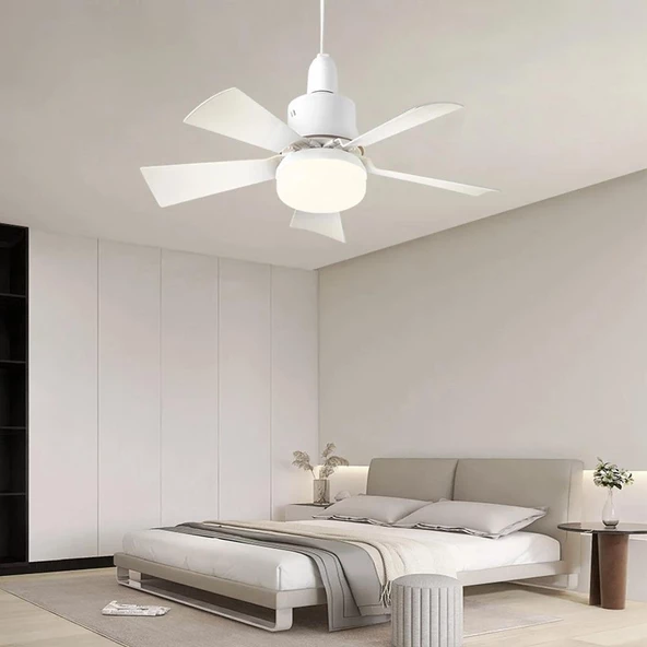 62 Watt 3 Farklı Renk Modlu Dimlenebilir Cata Lodos Kumandalı Fan Led Ampul