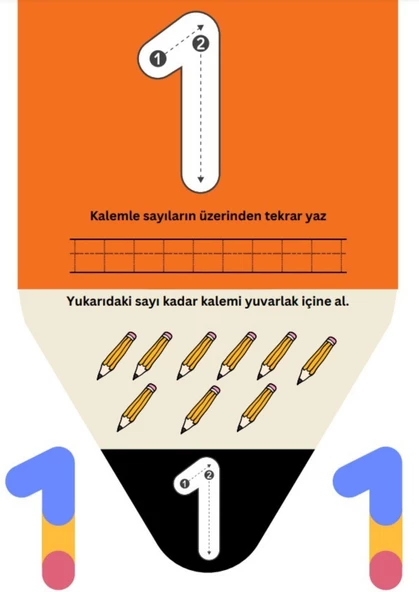 Sevimli Alfabe-Sayılar YAZ-SİL Kitabı - Resim 5