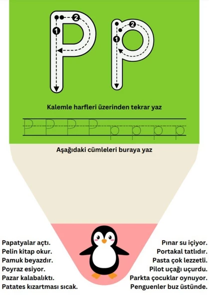 Sevimli Alfabe-Sayılar YAZ-SİL Kitabı - Resim 4
