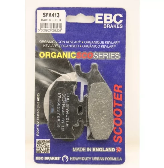 Ebc Sfa413 2007-2021 Suzuki Burgman UH 150 Uyumlu Arka Fren Balatası Organik Balata - Resim 2