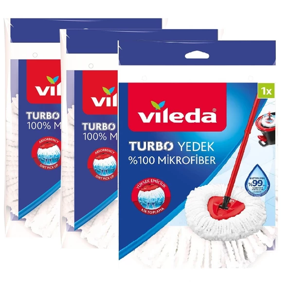 Vileda Turbo Yedek Paspas x 3 Adet