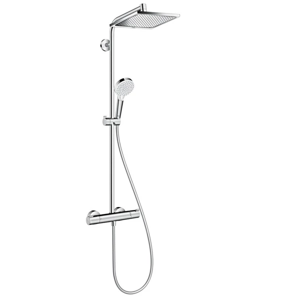 hansgrohe Crometta E Duş kolonu 240 1 jet, banyo termostatı ile 27298000