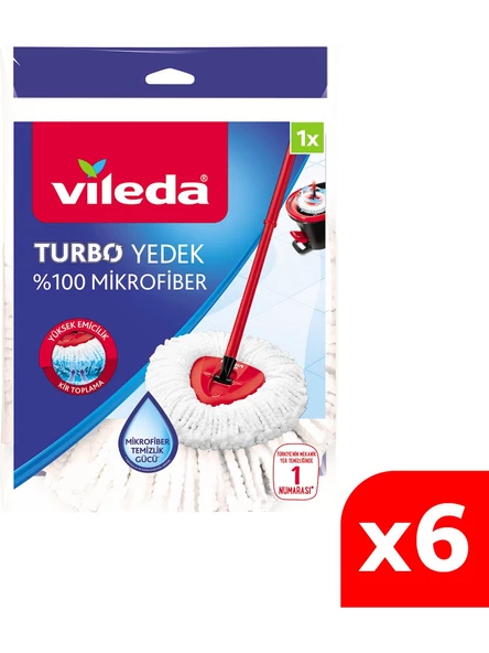 Vileda Turbo Yedek Paspas x 6 Adet