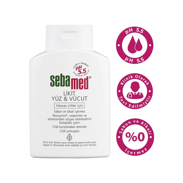 Sebamed Yüz ve Vücut Temizleyici Likit 200ML (4 Lü Set) - 4