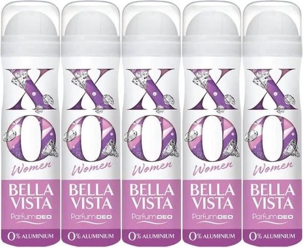 XO Deodorant 150ML Women-Kadın Bella Vista (5 Li Set)
