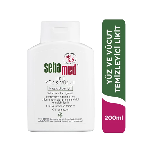 Sebamed Yüz ve Vücut Temizleyici Likit 200ML (5 Li Set) - 3