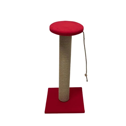 Bedspet Oturaklı Kalın Kedi Tırmalaması 70 Cm Kırmızı