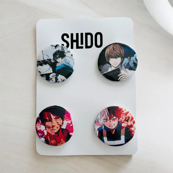 ANİMELİ ROZET,ROZET,DEATH NOTE KARAKTERLİ ROZET - 2