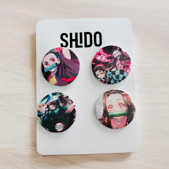 ANİME ROZET,ROZET, DEMON SLAYER KARAKTERLİ ROZET - 2