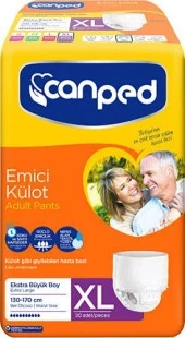 Canped Emici Külot Ekstra Büyük Boy XL 30'lu Hasta Bezi ürün görseli