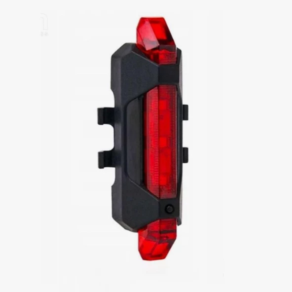 Petinka Bisiklet Parlak Led Lamba Usb Şarj Su Geçirmez Güvenlik Uyarı Arka Işığı - 4