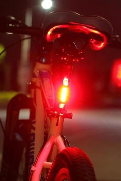 Petinka Bisiklet Parlak Led Lamba Usb Şarj Su Geçirmez Güvenlik Uyarı Arka Işığı - 12