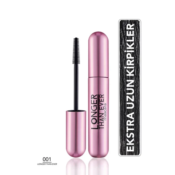Flormar Longer Than Ever Kirpik Uzatıcı Etkili Besleyici Maskara 001 Black