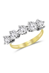 Cigold 14 Ayar Beştaş Yüzük OA-17K1YZK0275025115 - 1