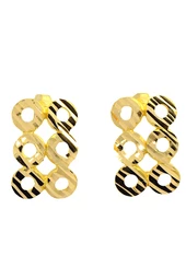 Cigold 22 Ayar Altın Taşsız Küpe OA-K2KÜP0370025699 - 1