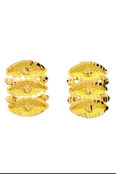 Cigold 22 Ayar Altın Taşsız Küpe OA-K2KÜP0467025702 - 1