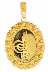 Cigold 22 Ayar Altın Taşlı Kolye Ucu OA-K2KLUC0825025744 - 1