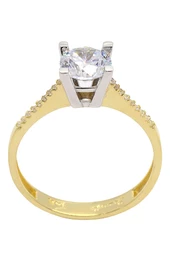 Cigold 14 Ayar Altın Tektaş Yüzük OA-16K2YZK0237015933 - 2