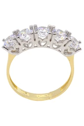 Cigold 14 Ayar Altın Beştaş Yüzük OA-15K2YZK0275015939 - 1