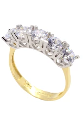 Cigold 14 Ayar Altın Beştaş Yüzük OA-15K2YZK0275015939 - 2