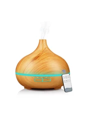 Aroma Difüzör Gece Işığı 7 Led Nemlendirici Kumandalı Buhar Makinesi 550ML. - 1