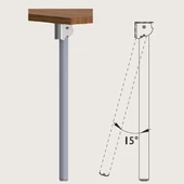 Gürçay Katlanabilir Metal Kamp Masa Ayağı (4'lü) - 4