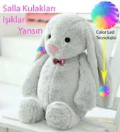 LED IŞIKLI, Uyku Arkadaşı Uzun Kulak Bunny Peluş Tavşan 65cm - 1