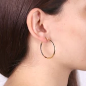 Üç Köşe Halka Küpe - 1