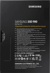 SAMSUNG 500GB 980 PCI-3.0 3500-2600MB/s M2 SSD MZ-V8V500BW - 7