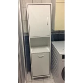 EGE 44,6x165 cm Kirli Çamaşır Sepetli, Erzak, Kiler, Oyuncak Dolabı - 4