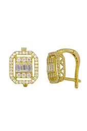 Cigold Taşlı Küpe 14 Ayar Altın 3.89 Gr OA-K101027056 - 1